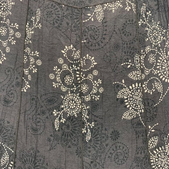 A-line knee length print skirt size 12 ERIC ALEXANDRE - Picture 8 of 14